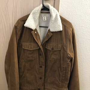 Fleece Lined Corduroy Coat (Gently Used)